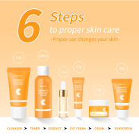 Conjunto de Cuidado de la Piel de Vitamina C de 6 Piezas Incluye Toner, Sérum, Crema para los Ojos, Crema Facial, Protector Solar, Limpiador de Piel Húmedo - details 9