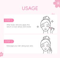 LAIKOU Sakura crema antiarrugas para ojos que desvanece las líneas finas, suero para ojos antiojeras, elimina las bolsas de los ojos, hinchazón, reafirmante antienvejecimiento - details 10