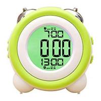Bonito reloj despertador con luz nocturna, atenuación continua, Led, Digital, Control de programa inteligente para niños y niñas - details 8