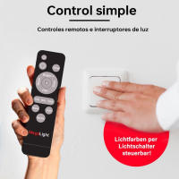 Hogar inteligente, decoración de interiores, techo, control remoto, luz de techo LED de madera inteligente para dormitorio y sala de estar. - details 14