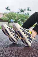 Logo al aire libre moda malla transpirable casual cuero reflectante zapatos para correr deportes de los hombres - details 14