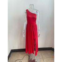 Vestido De Hombro Inclinado Sin Mangas Para mujer, Nuevo Estilo, Moda - details 1