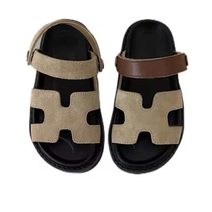 Zapatillas de verano para niños 2025, zapatos de playa gruesos y anchos - 1
