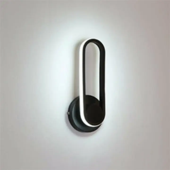 Lámpara de Pared LED Moderna de 12W Luz Blanca Giratoria de 330° Ideal para Pasillos, Dormitorios, Sala de Estar, Comedor, Estudió - 1