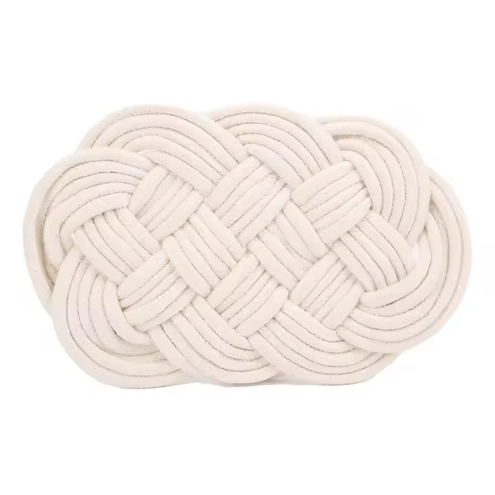 Estera Decorativa de Algodón Tejido Almohadilla de Mesa de Aislamiento para Ollas Calientes y Tazas - 1