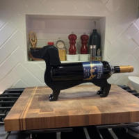 Estante de botella de perro salchicha, estante de botella de decoración creativa - details 1