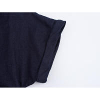 BUNO-Falda vaquera de manga corta plisada para mujer, vestido largo ajustado de color liso, 2025, vestido vaquero para mujer, vestidos largos informales para primavera y verano, nueva moda 2021, ropa de calle de manga corta fruncida, vestido Midi - details 6