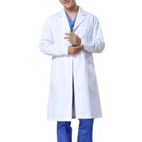 Bata de Laboratorio Hombre Mujer, Bata Médica Algodón Poliéster Bata Blanca Manga Larga Bata Laboratorio Disfraz Doctora para Estudiantes Escuela Laboratorio de Ciencia Enfermera - details 9