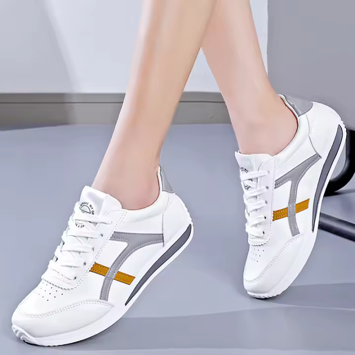 Nuevos zapatos blancos pequeños de primavera, versátiles y transpirables para mujer, zapatos para papá, zapatos deportivos ligeros e informales para correr para mujer - 1