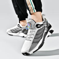 Zapatillas de baloncesto de gran tamaño para hombre, zapatos deportivos transpirables con superficie de malla absorbente antideslizante - details 3