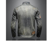 Chaquetas vaqueras de algodón para hombre, cortavientos Retro, ropa de moda, Otoño e Invierno - details 5