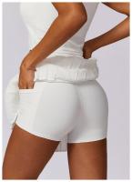 ALO yoga traje de tenis mujer nuevo v-line solapa chaleco sin mangas deporte fitness falda corta bádminton ropa - details 9