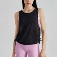Chalecos de Yoga Translucentes Finos de Malla Camisetas Deportivas Informales con Cordones Ajustables Secado Rápido Monos de Gimnasio Camisas de Entrenamiento - details 3