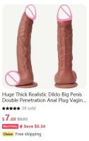Leten Pulga Gigante Realista Curva para el Placer Griquetal y Anal Juguetes Sexuales para Parejas - details 9