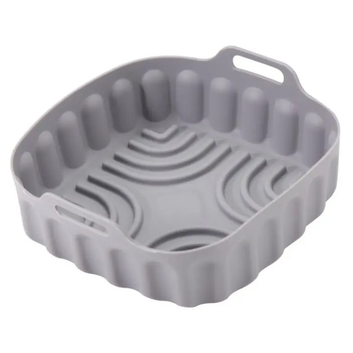 Revestimientos cuadrados de silicona para freidora de aire, bandeja de horno multicolor de calidad alimentaria, insertos para freidora de aire, cesta de silicona reutilizable para cocina - 1