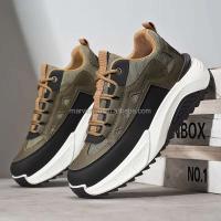 Dropshipping logo cómodo estilo de caminar grueso para hombres, zapatos casuales antideslizantes y duraderos - details 6