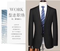 Traje de doble botón para hombre, traje formal de dos piezas, ajustado, adecuado para negocios y trabajo profesional - details 7
