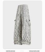 Pantalones de cuadros de verano 2025 para hombres, sueltos, de color sólido, casuales, drapeados, de secado rápido, deportivos. - details 8