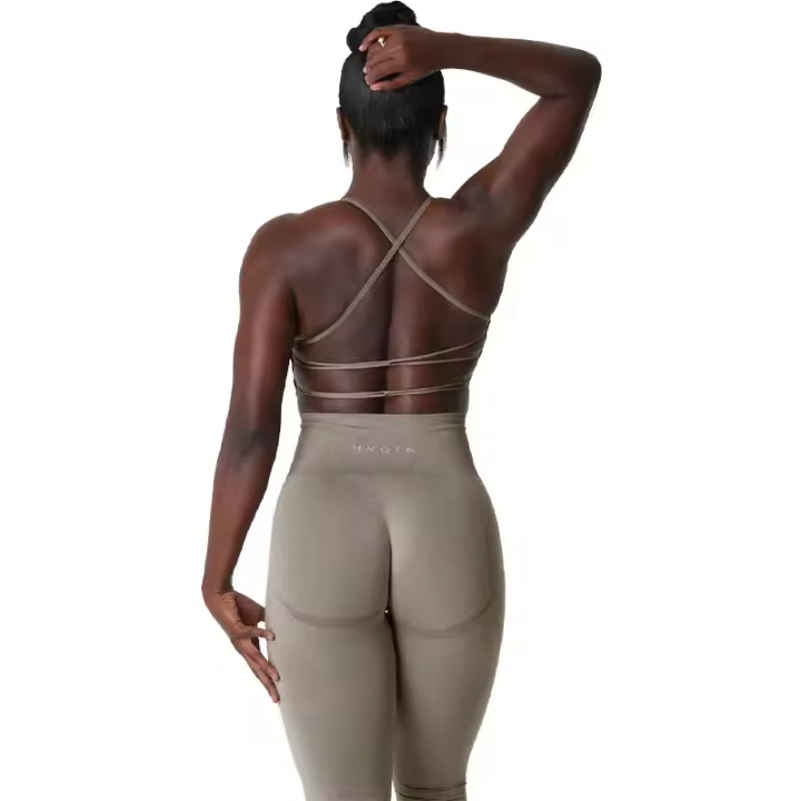 NVGTN-Sujetador sin costuras invencible para mujer, ropa interior deportiva de licra, elástica, transpirable, mejora el pecho, ocio - 1