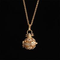 Collar de cadena con colgante de medallón hueco para mujer, joyería larga, llamador de Ángel, Bola de armonía, campana de sonido Musical, regalo - details 7