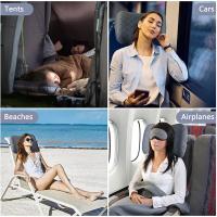Almohada inflable ultraligera para acampar, almohada de viaje con funda lavable suave, almohadas de inflado ergonómicas para cuello y soporte Lumbar - details 6