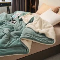 Manta cálida de doble cara para invierno, manta gruesa de franela de imitación de forro polar, colcha cómoda, Sábana - details 1