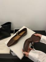 Tacón grueso negro Mary Jane zapatos zapatos de las mujeres nuevo simple y versátil boca ligera correa de metal de una palabra zapatos individuales - details 4