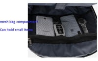 Mochila impermeable para hombre, mochila ultraligera para hombre, mochila para libros, mochila elegante para hombre, mochila para portátil de 39,62 cm - details 3