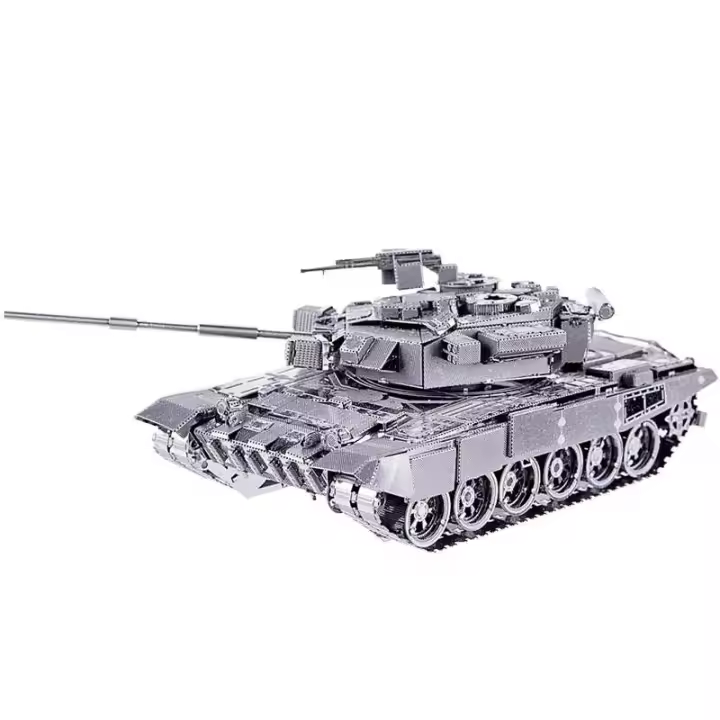 MMZ modelo Piececool rompecabezas de Metal P047 T-90A montaje de tanque kit de metal DIY 3D corte láser modelo rompecabezas juguetes regalo para adultos - 1