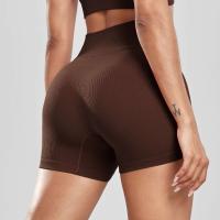 CHRLEISURE-pantalones cortos de Yoga acanalados sin costuras para mujer, mallas de motociclista de cintura alta, mallas deportivas ajustadas de entrenamiento elástico, ropa deportiva - details 5