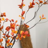 Ramo de plantas de hojas de otoño Retro, hoja de arce Artificial hecha a mano marchita, rama de hoja de arce falsa de 59cm/90cm de largo, decoración del hogar - details 2