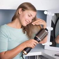 Secador de Cabello Profesional Un Solo Paso Alisa Volumizadora Peine de Aire Caliente - details 0