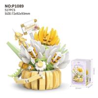 Bloques de Construcción de Cactusas Flor Eterna Bonsái Árbol Jardines Románticos Ladrillos DIY - details 38