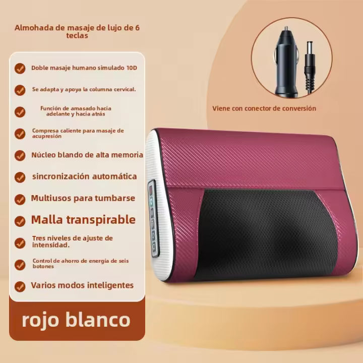 Masajeador Cervical Multifuncional Almohada Térmica para Hombros y Cuello - 1