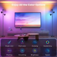 Lampara de Pie LED Regulable 36W 2500LM Lampara de Pie Salon con Mando a Distancia y Control Táctil, 4 Temperaturas de Color, 3 Luces Giratorias Luz de Pie para Salón, Habitación y Oficina - details 27