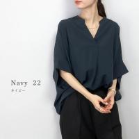 Nuevo vestido de verano Jersey con cuello en V suelto y delgado camisa de color sólido 6 colores - details 33
