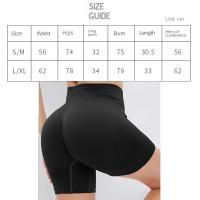 Pantalones cortos de cintura alta para mujer, conjunto de pantalones cortos absorbentes de alta elasticidad, ropa deportiva para trotar, Yoga, gimnasio - details 1