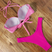Bañador brasileño Sexy para mujer, conjunto de Bikini con sujetador de realce, traje de baño de dos piezas, ropa de playa de cintura baja, bañador de leopardo - details 33