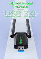 BLUEKAKA Adaptador de tarjeta de red USB 3,0 WIFI de doble banda 2,4G 5Ghz USB inalámbrico adaptador WiFi de 1200Mbps con antena para ordenador portátil de escritorio - details 6