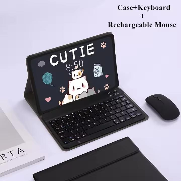 Funda magnética para Xiaomi Redmi Pad SE 2023, 11 ", ratón, Bluetooth, teclado español inalámbrico, soporte para RedmiPad SE - 1