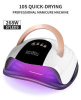 Lámpara UV LED para Secado de Uñas Lámpara de Manicura con Pantalla LCD 57/36LED 268/120W Lámpara UV para Esmalte de Gel Marca Producto para Belleza - details 0
