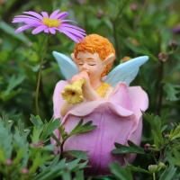 Juego de 3 Inserções de Hada Floral Artesanías de Resina, Inserções de Maceta y Bonsái, Decoración de Patio y Jardín - details 2