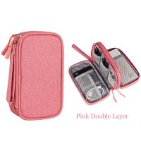 Bolsa de almacenamiento para dispositivos electrónicos, estuche organizador Digital para auriculares, tarjetas SD, unidades de cables USB, Kit de viaje, bolso de embrague - details 15
