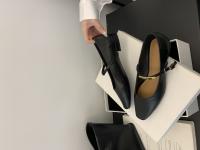 Tacón grueso negro Mary Jane zapatos zapatos de las mujeres nuevo simple y versátil boca ligera correa de metal de una palabra zapatos individuales - details 8