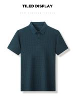 polos hombre manga corta ropa hombre día del padreVerano Nuevo Hombre Lop-up Hollow Polo de manga corta Camiseta Ice Silk Transpirable Negocios Moda Camiseta Hombre Marca Ropa - details 24