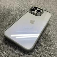 Funda de Metal con Marco para iPhone Cubierta Suave de Acrílico Transparente a Prueba de Golpes - details 5