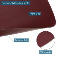 4 manteles individuales de cuero PU con forma irregular, 45 x 36,5 cm - details 2