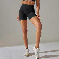 Hamidou-pantalones cortos de Yoga para mujer, mallas deportivas de cintura alta para gimnasio, correr, ciclismo, Verano - details 7