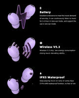 C9 Pro-auriculares inalámbricos Mini con Bluetooth 5,3, cascos deportivos impermeables con micrófono y Control táctil, TWS R510 - details 5