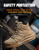 Zapatos de trabajo con puntera de acero antigolpes y antiperforaciones para hombre Calzado deportivo ligero, cómodo y transpirable - details 1
